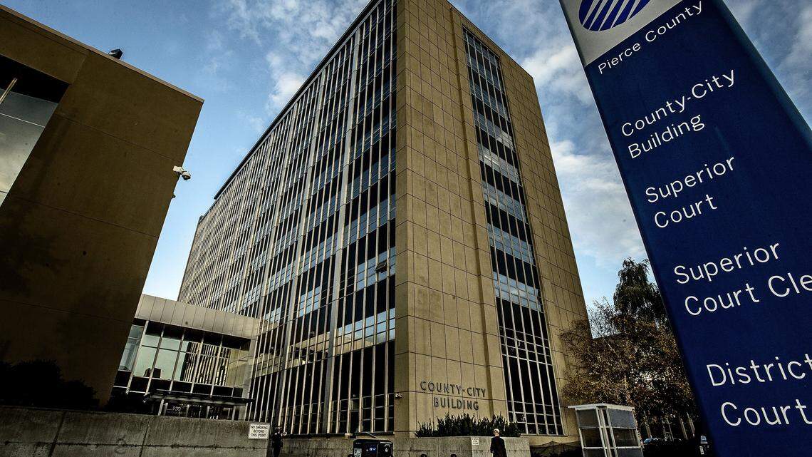 The County-City Building on Tacoma Avenue, headquarters of the Pierce County Sheriff’s Department and Prosecutor’s Office.