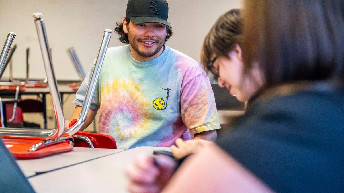 He wasn’t asked if he wanted to go to college. Now his classroom gives teens a safe place