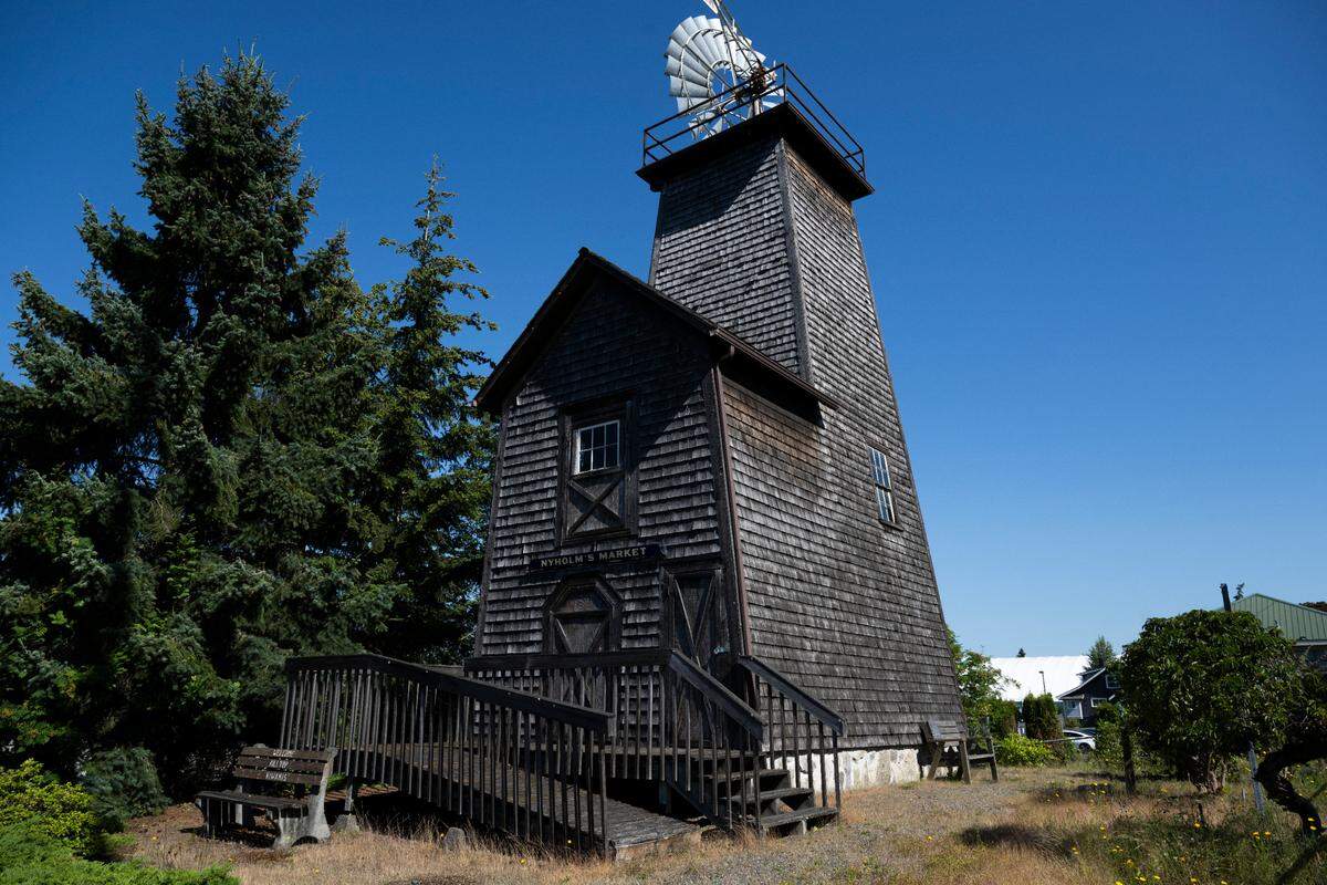 The Nyholm Windmill, on Thursday, June 20, 2024, in Edgewood, Wash.