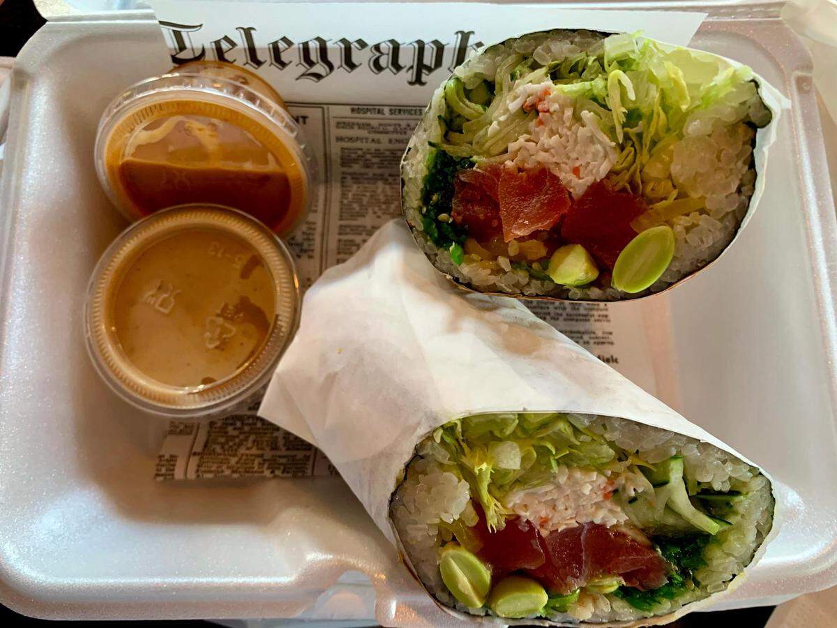 The Tuna Love from Zen Ramen & Sushi Burrito, which has added another Tacoma location, this one in the West End.