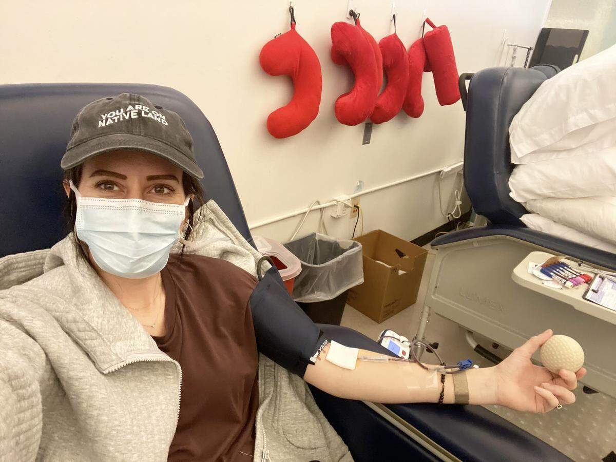 Halley Knigge donated more than five gallons of blood to Cascade Regional Blood Services before it closed up shop in February.