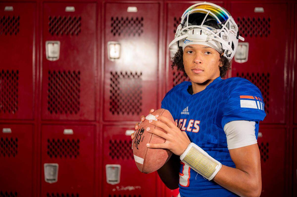Graham-Kapowsin’s Joshua Wood photographed at Mount Tahoma High School on Monday, Dec. 20, 2021.