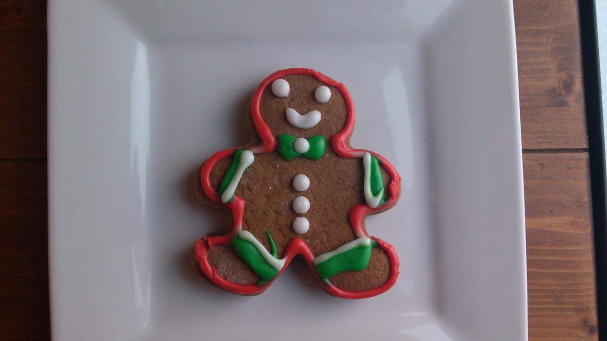A gingerbread cookie from Corina Bakery in Tacoma.