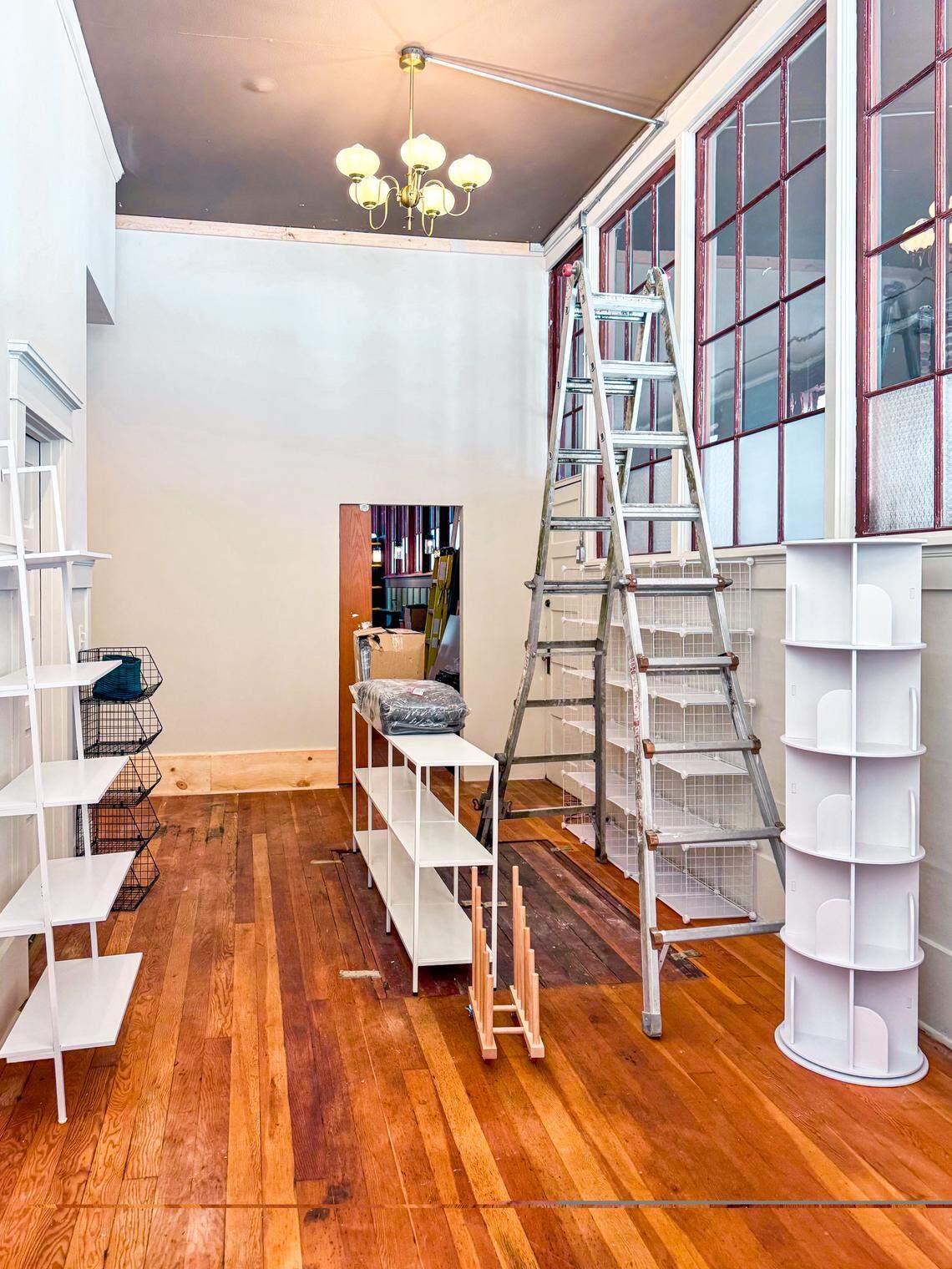 The future site of Wilkeson Thrift, preparing for its grand opening, which is scheduled for March 1. The free thrift store will offer no-cost essentials and life skills to the community.