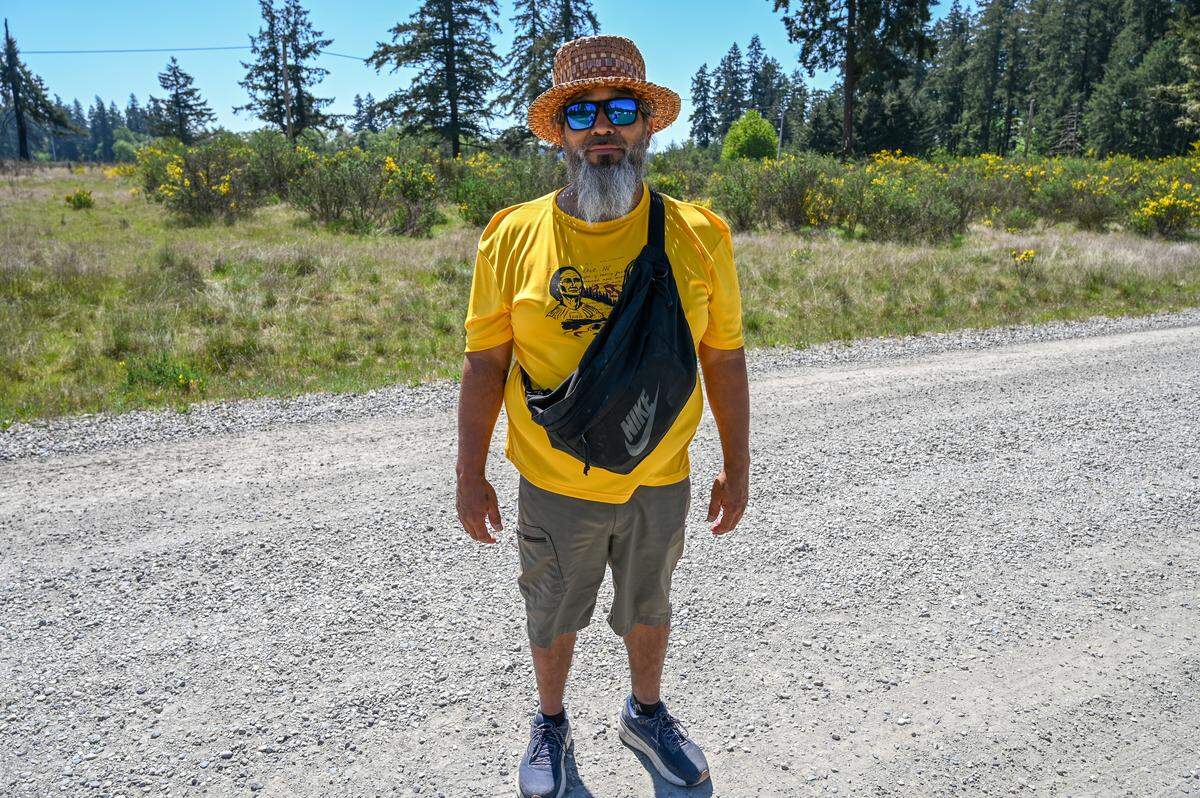 Nisqually Tribal member, Hanford McCloud.