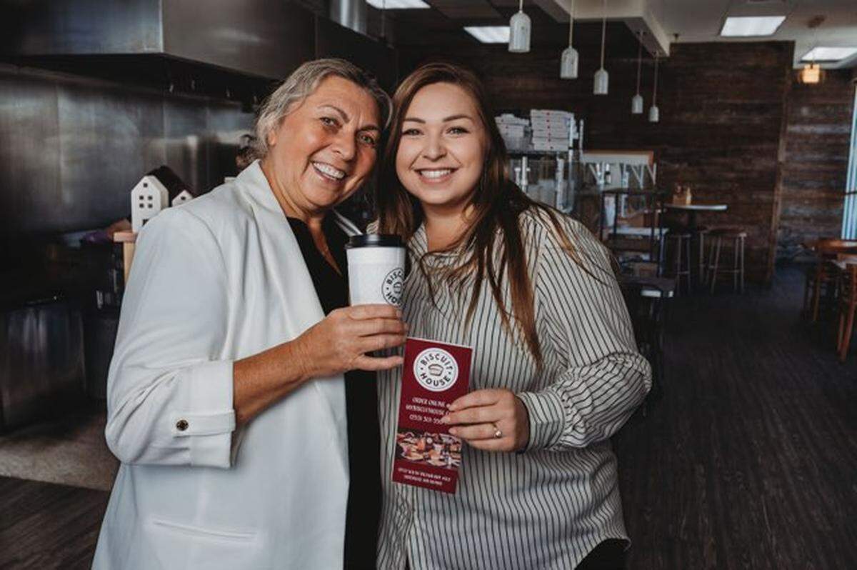 Sofia Davis (right) and her mother Galina Onischenko opened Biscuit House at 9702 South Tacoma Way in Lakewood in 2016. They have grown accustomed to general upticks and seasonal volatility but have never seen egg prices as high as they are right now.