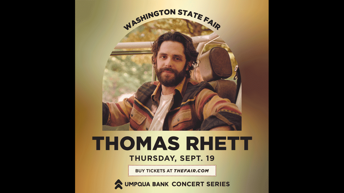 Thomas Rhett will perform Sept. 19 at the Washington State Fair in Puyallup.