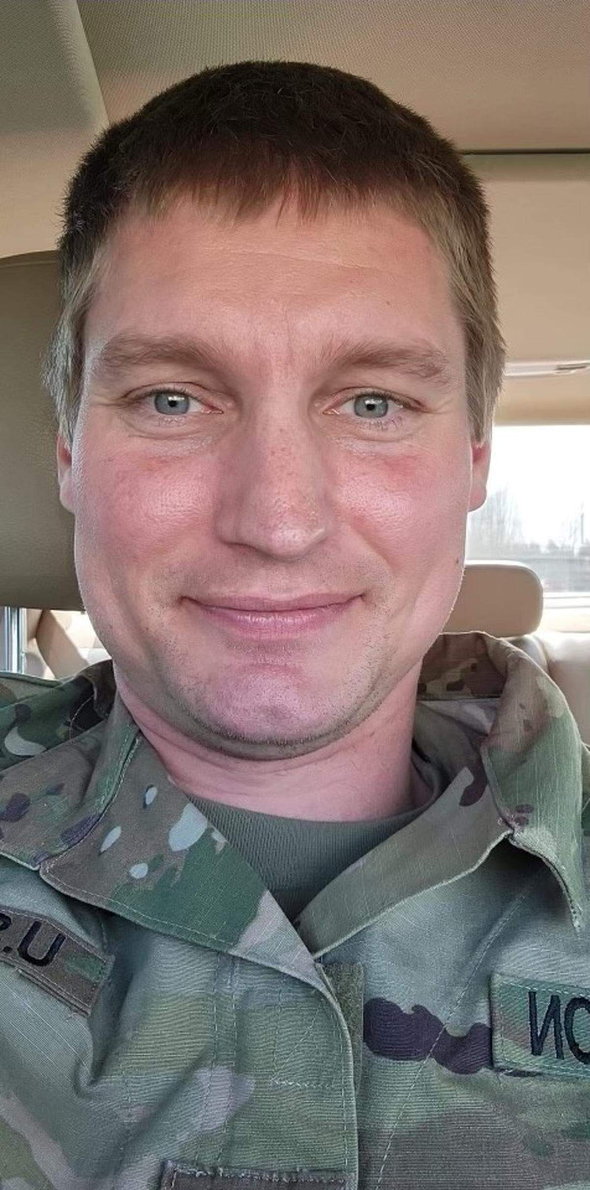 Sergeant Aaron Haakenson, 33, has been reported missing by authroties at Joint Base Lewis-McChord