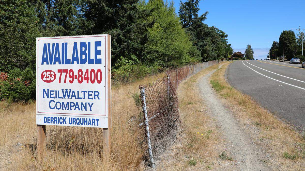 The 46-acre property on Narrows Drive is for sale, but campers are squatting there.