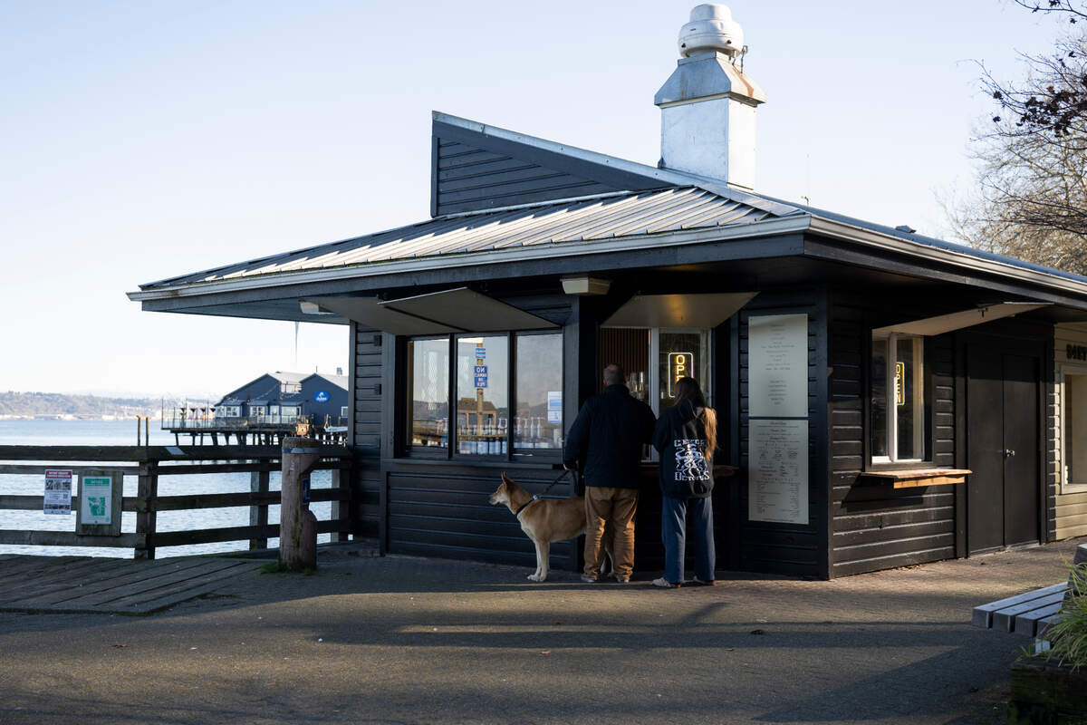 Wide Awake Cafe operates two drive-thru shops and added the Ruston Way location in 2025. Find it at Les Davis Pier about 1 mile from Northern Fish and 1.5 miles from Point Ruston.