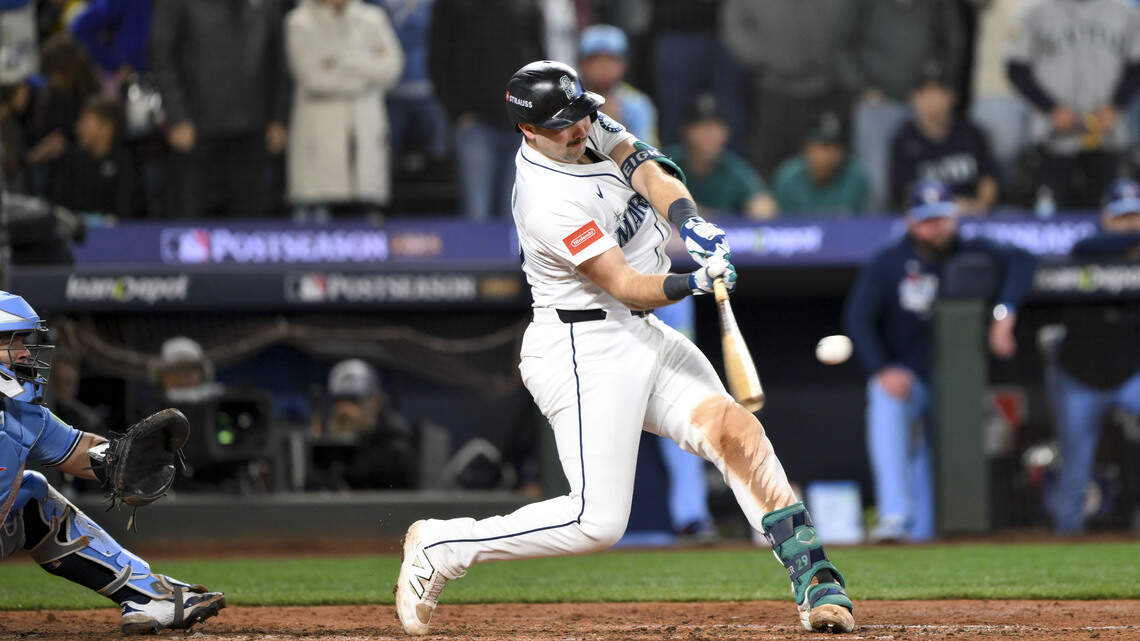 Cal Raleigh belts grand slam in rehab start with Tacoma Rainiers