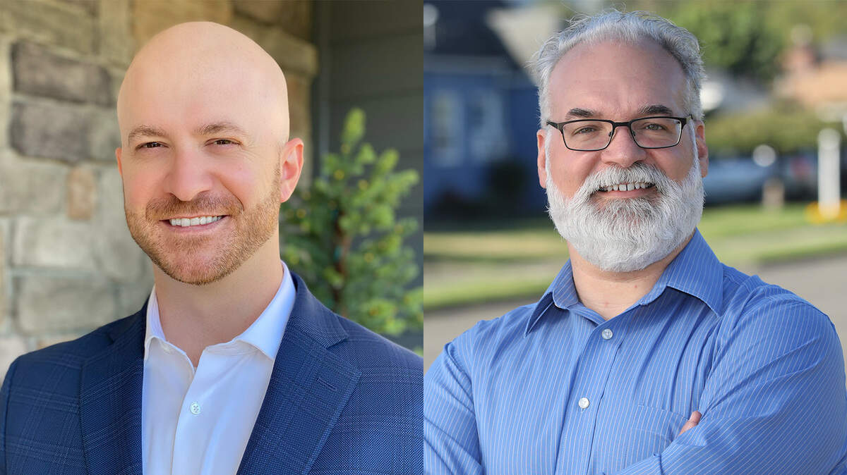Candidates Dennis King, left, and Joe Colombo.