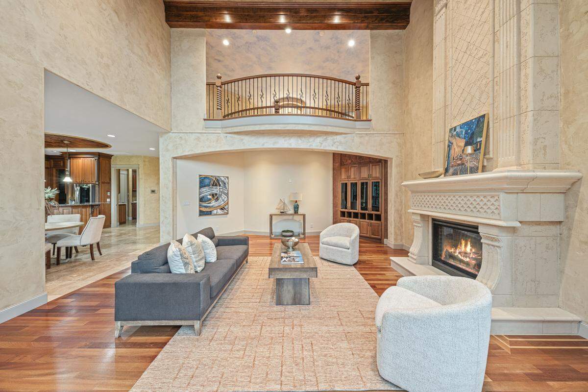 The living room at 1954 Grandview Blvd. in Keyport, Washington. This historic house is for sale for $1.1 million.