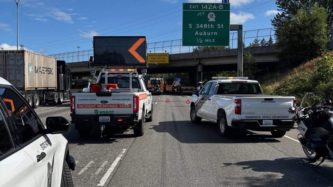 Traffic backed up into Tacoma after fatal crash on Interstate 5