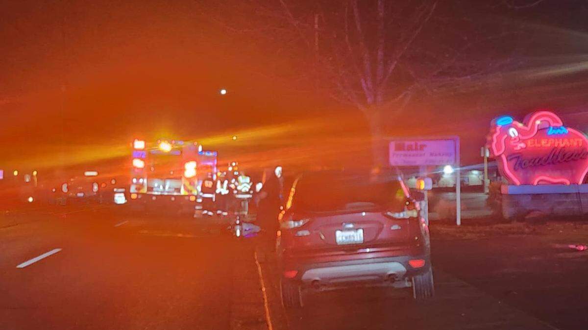 Puyallup police responded to a serious collision near South Hill Mall Sunday night. (Puyallup Police Department)