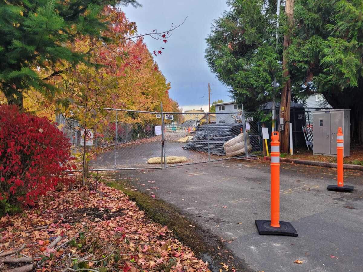 Sound Transit’s contractor demolished the building at 725 Narrow St.