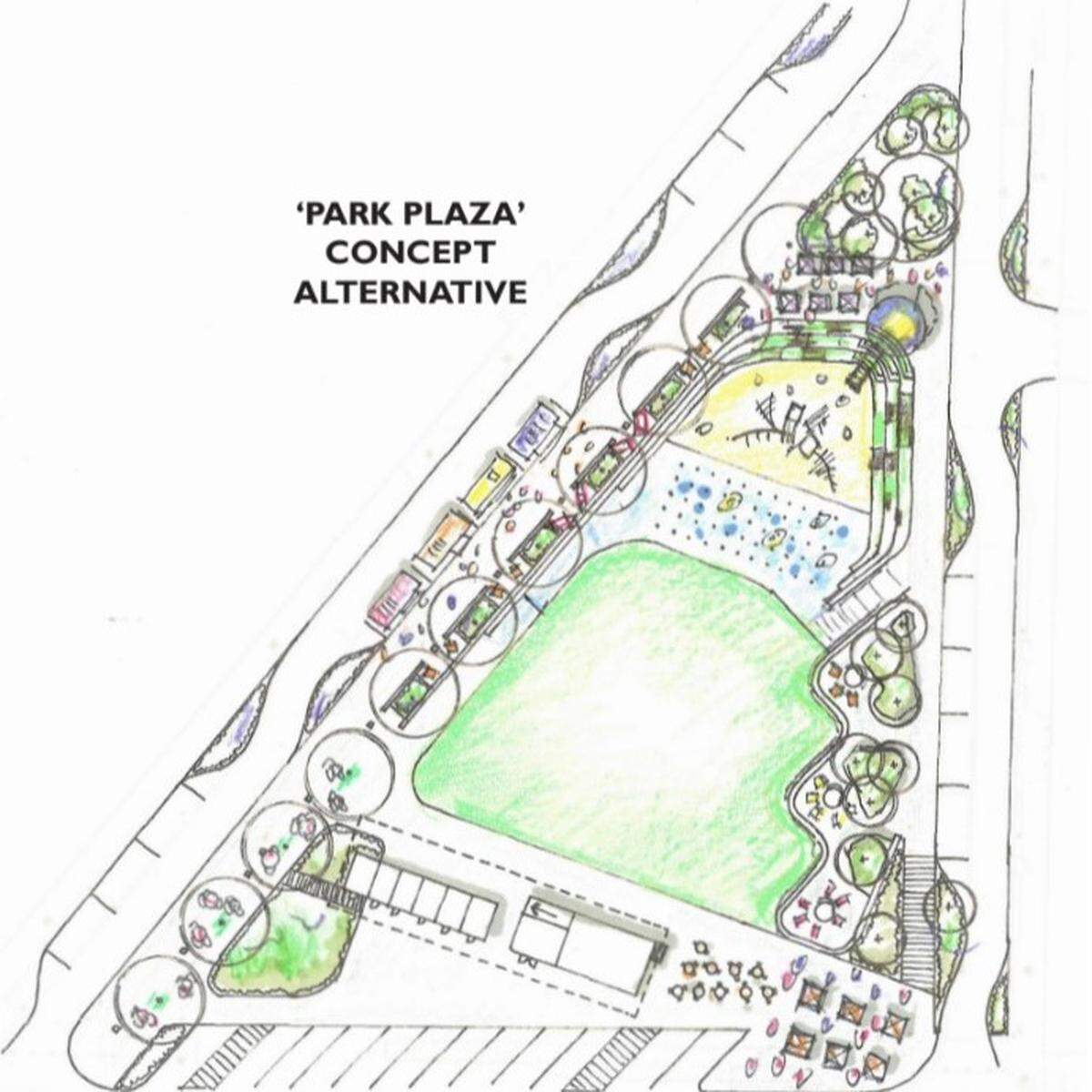 The city of Sumner is asking people to choose between the Park Plaza plan and the Park Promenade plan. Heritage Park at 914 Kincaid Ave. will undergo a makeover in the future.