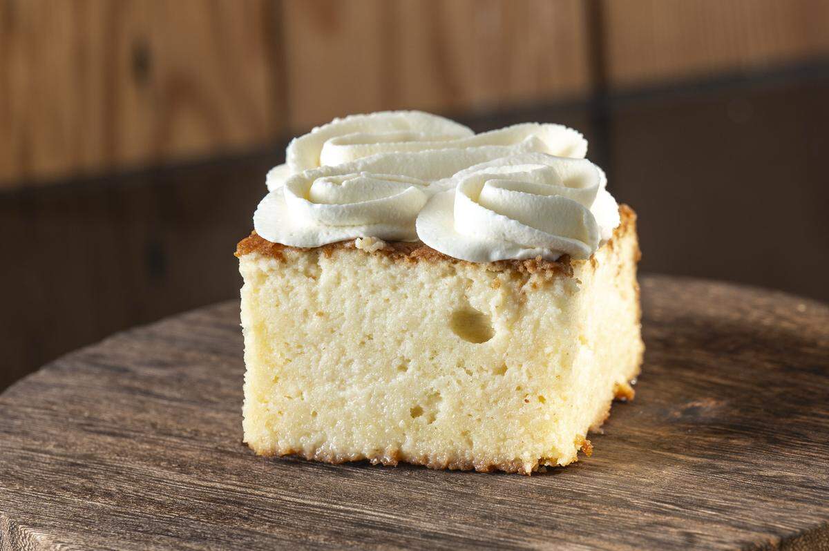 A Caribbean-style Tres Leches from Little Miss Sweets NYC is pictured on Friday, Aug. 8, 2025, in Tacoma.