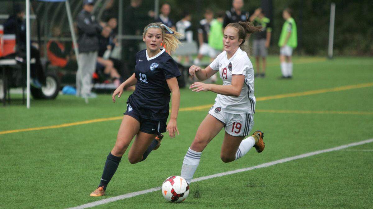 Gig Harbor freshman Lily Paulson against Union on Saturday at Gig Harbor High. Gig Harbor won, 2-1.