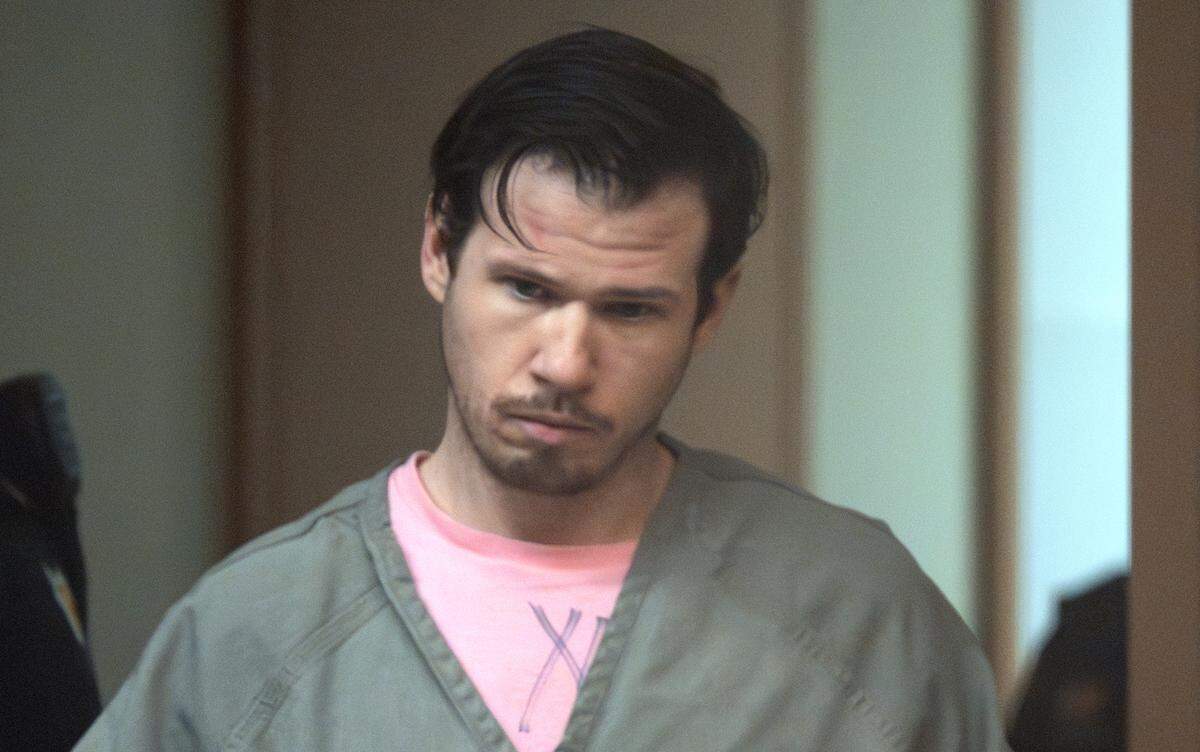 Patrick Philip Byrne, a U.S. Army Ranger from Joint Base Lewis-McChord, enters Pierce County Superior County in Tacoma, Washington, on Friday, March 15, 2024, to enter a plea of guilty to first-degree murder in the 2021 beating death of 41-year-old security guard Denise Smith in downtown Tacoma.