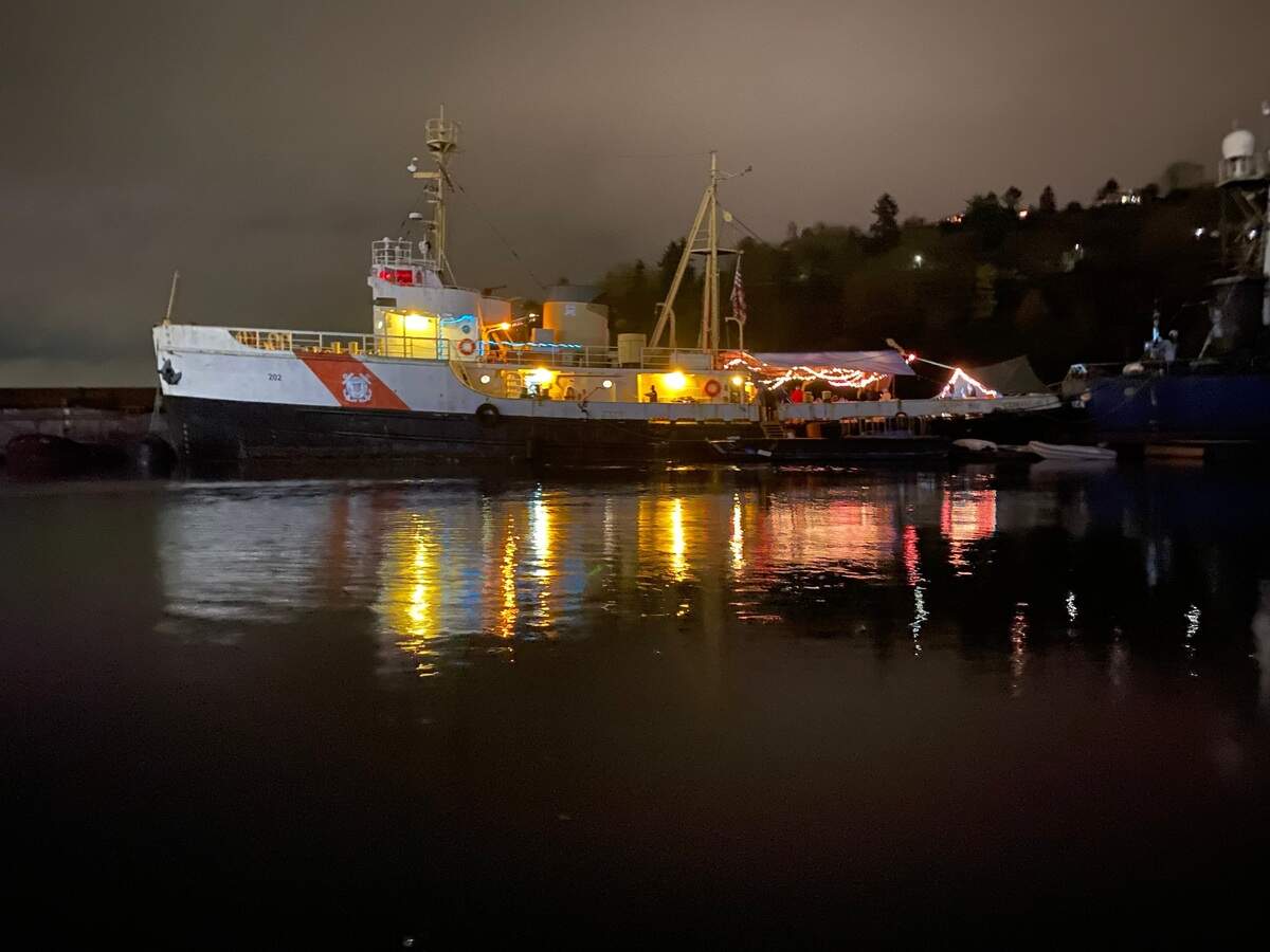 The former U.S. Coast Guard Cutter Comanche is currently acting as a breakwater for the Tyee Marina on Tacoma’s north shore. A new nonprofit group has taken over the ship to finish its restoration and run educational programs on it. 