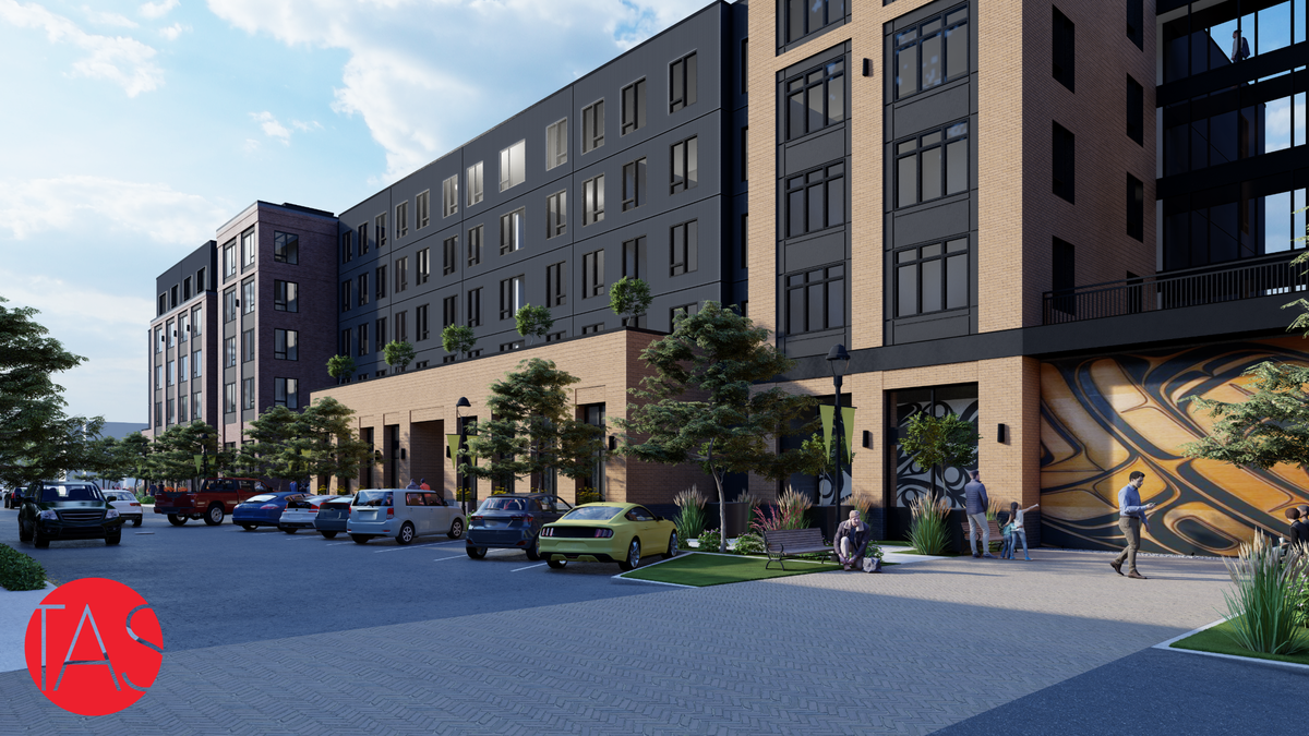 This is one of the renderings of the proposed development for downtown Puyallup’s AOB parking lot. This is not the final design -- these renderings are for illustrative purposes only. The Puyallup City Council recently took a step further in making these apartments a reality by asking the developer, Urban Olympia, for a draft development agreement between the developer and the city. An open house and public hearing are planned before city staff go before the council again.