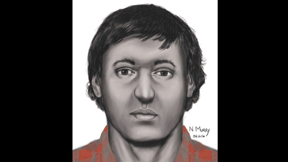 A forensic artist drew a facial reconstruction in 2016 of what Gary Lee Haynie could have looked like before his remains were identified. His remains were found Jan. 3, 1979, near Spencer Island in Washington, officials said.