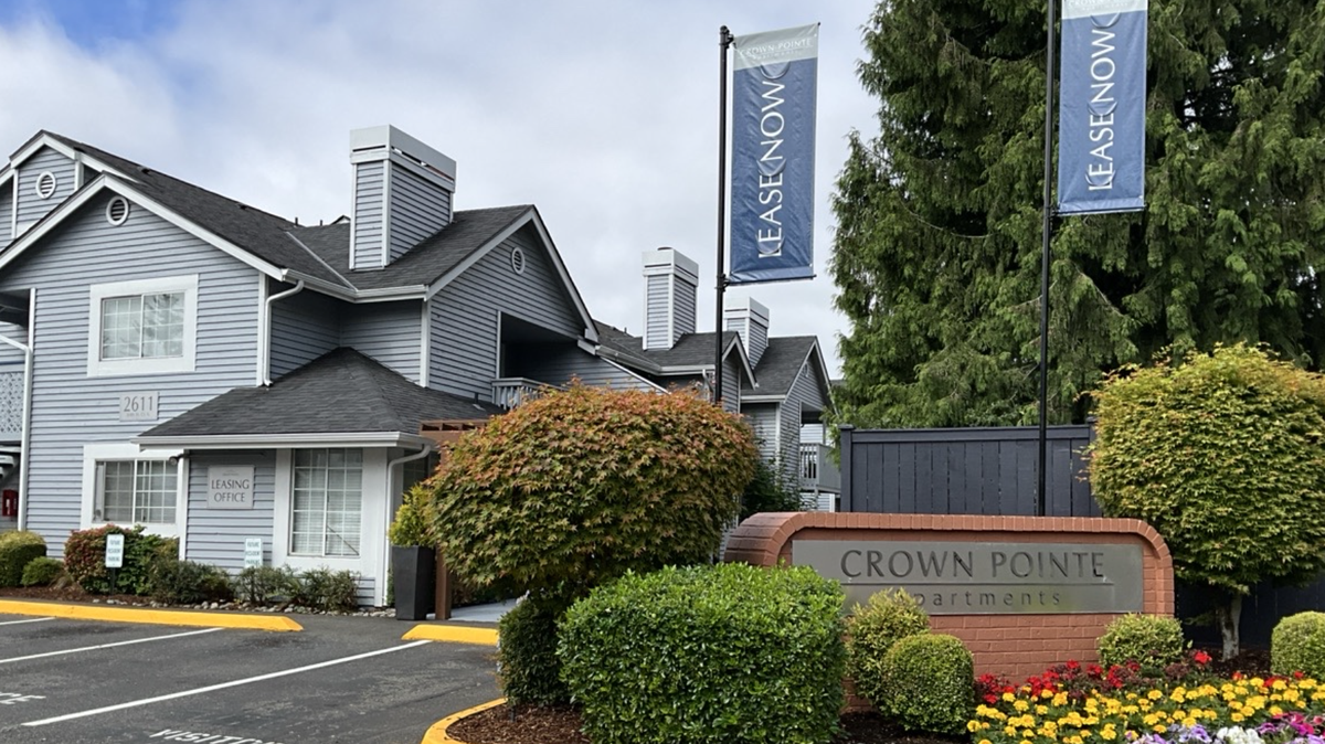 Lakewood’s Crown Pointe Apartments recently sold for $14.3 million.