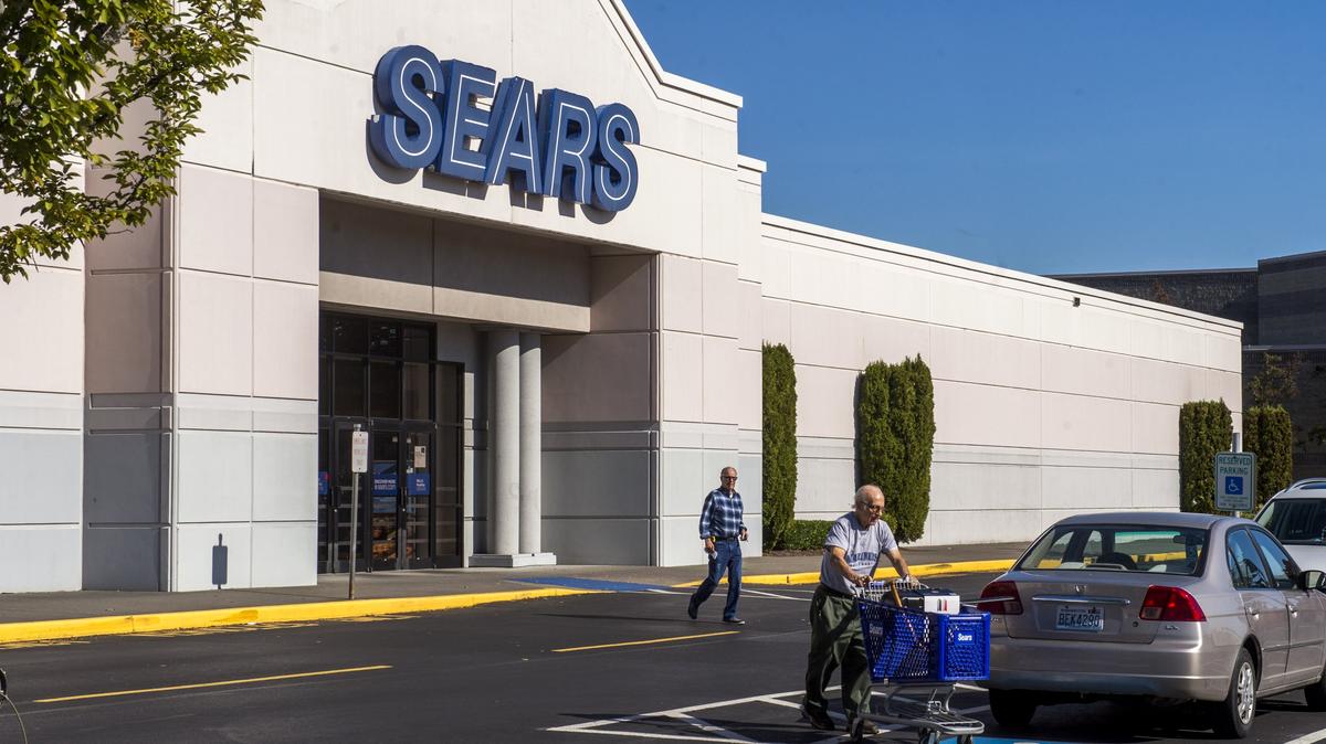 The former Sears store at South Hill Mall, Oct. 15, 2018. The space is now being used by three different businesses.