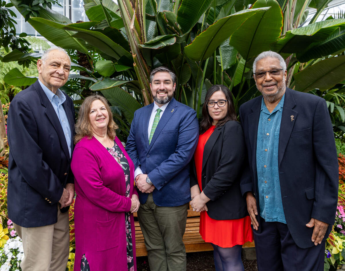 Commissioner Tim Reid (left) pictured next to fellow Metro Parks commissioners Andrea Smith, Matt Mauer, Rosie Ayala and Aaron Pointer at the beginning of 2024.