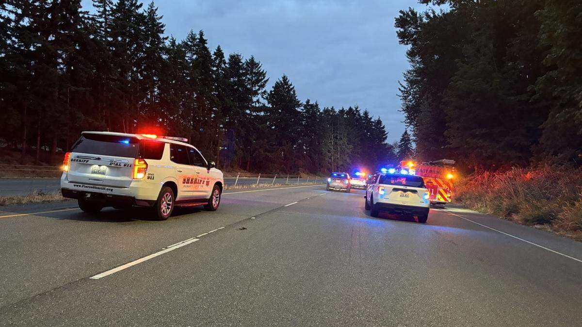 Two people were pronounced dead at the scene of a head-on collision on State Route 410 in Sumner on Sunday morning. The driver who caused the accident was arrested for DUI vehicular homicide. (Washington State Patrol)