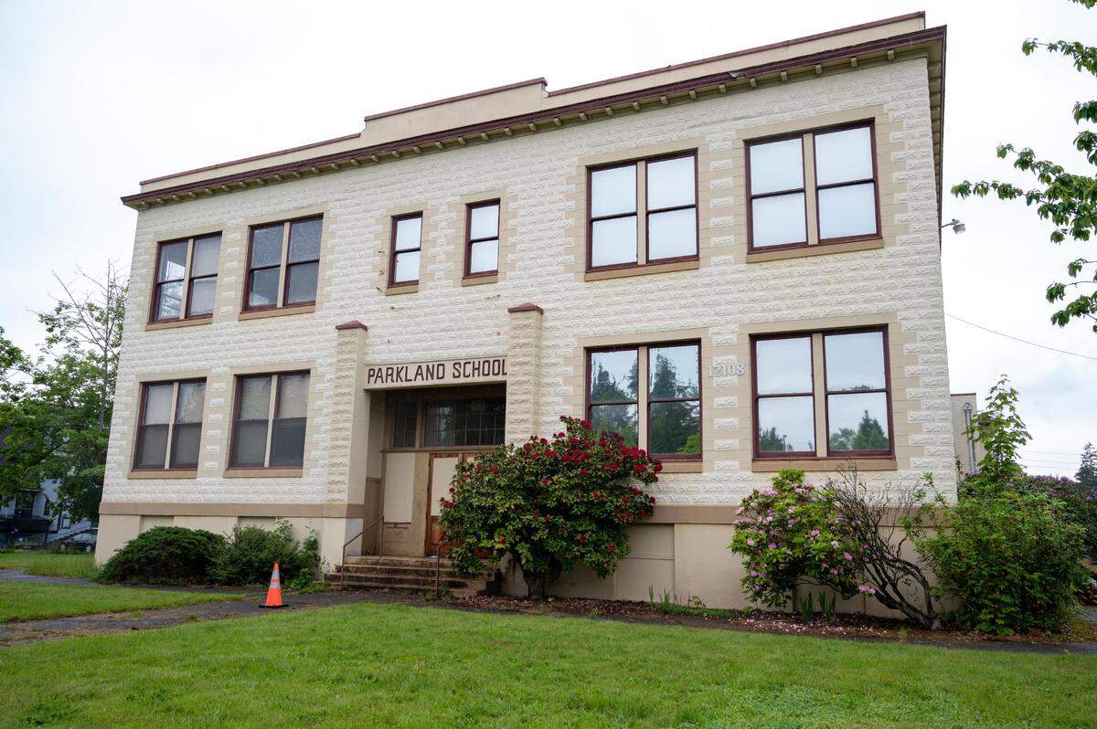 The Parkland School was built in the early 1900’s and passed through multiple occupants until 2018. The Parkland Community Association is trying to raise enough funds to purchase the building from Pacific Lutheran University and turn it into a community center.