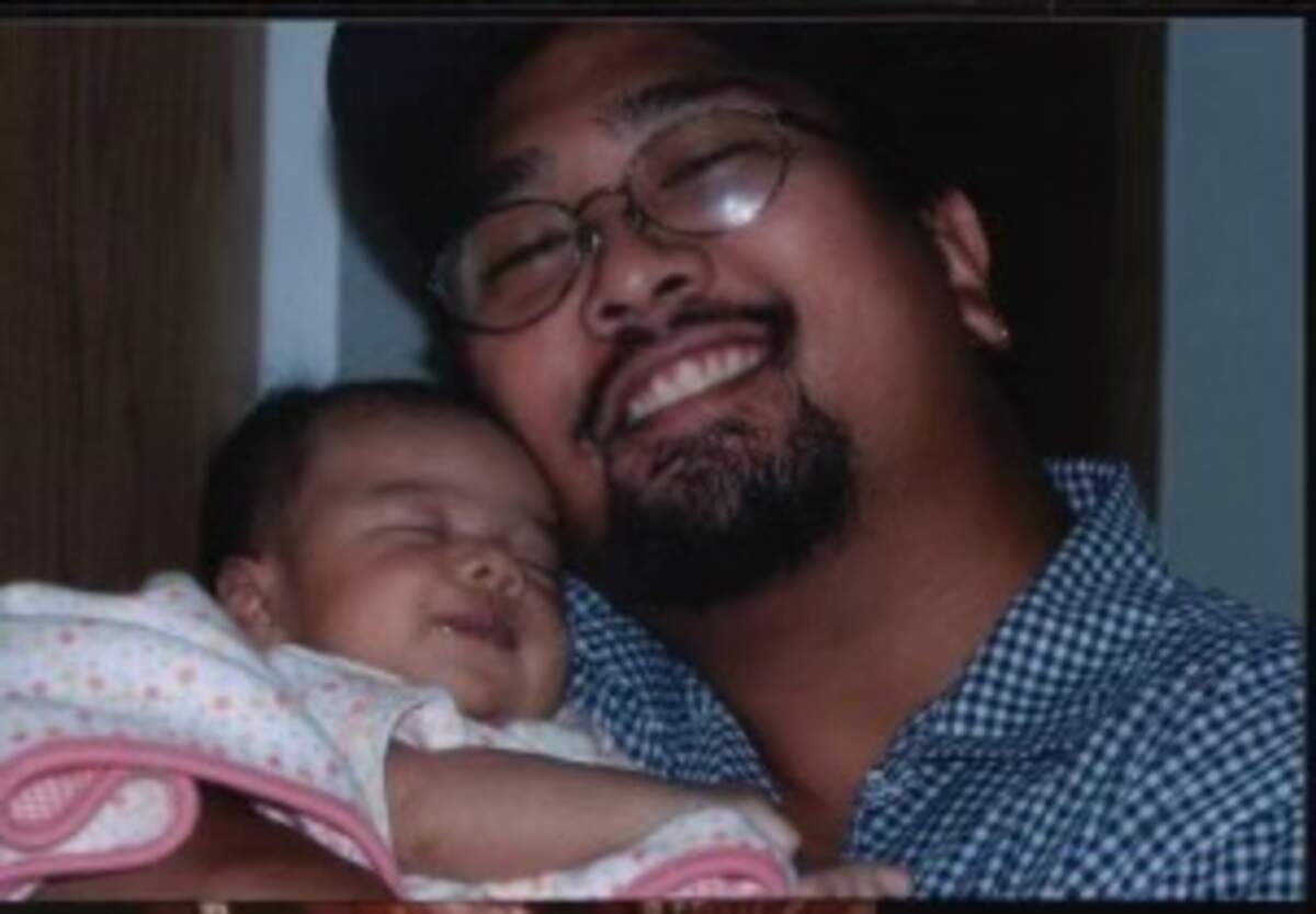 Celio Penamante with daughter Alana.