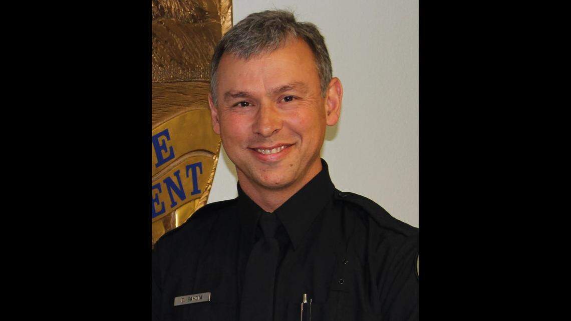 This provided photo shows Donald Sahota, who was a Vancouver, Washington police officer and a married father of two children.