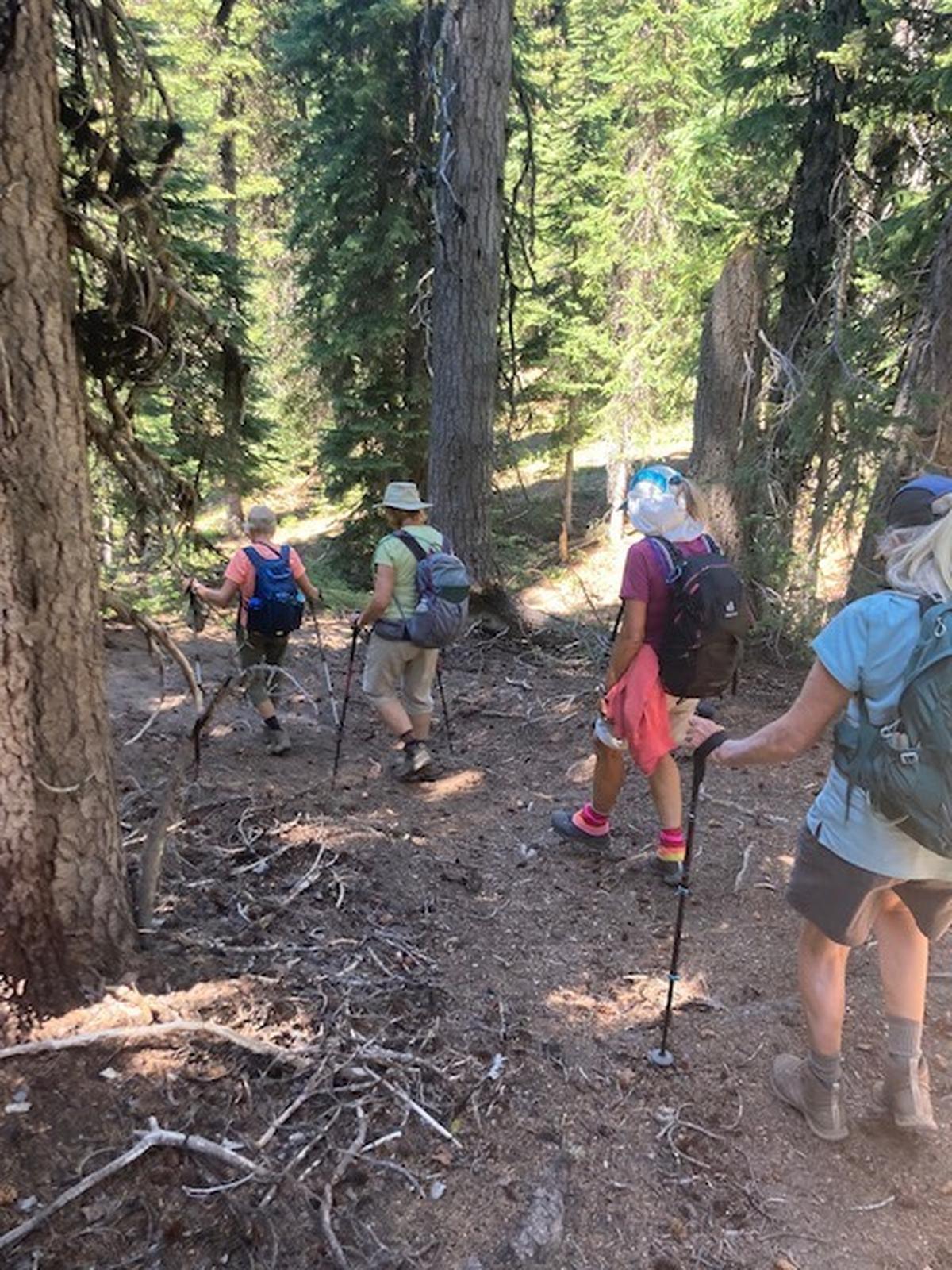 A group of men and women from across the state just returned from a seven-day backpacking trip in the Cascades. Dave Pine from Gig Harbor was one of the oldest.