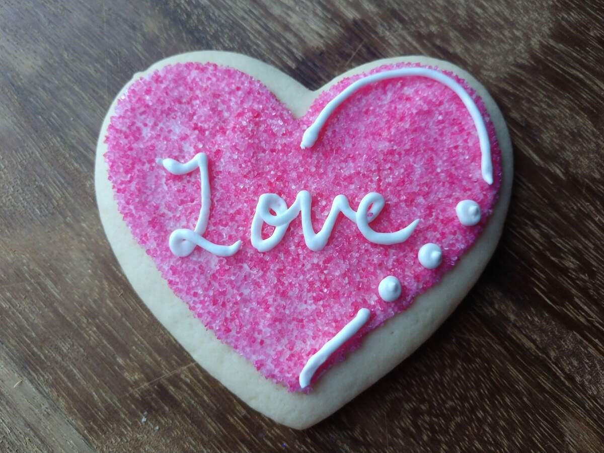 A decorated sugar cookie from Wanna Cupcake in downtown Puyallup.