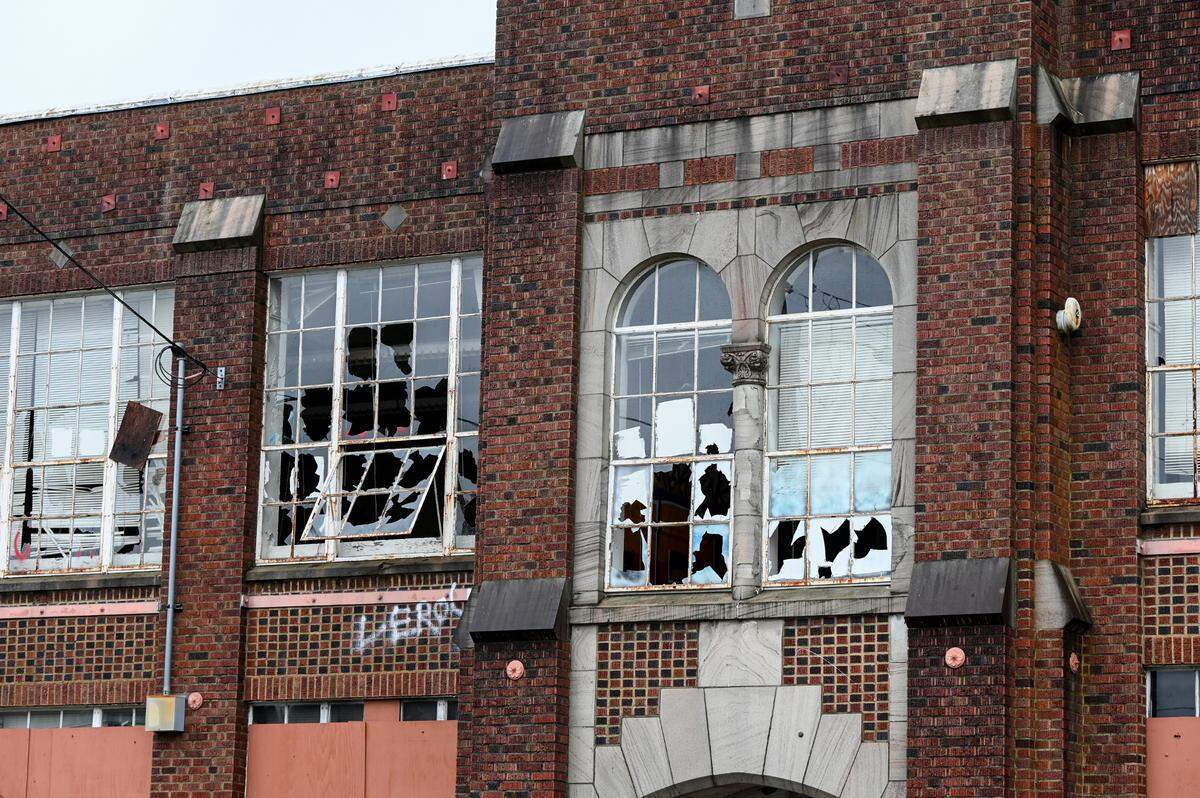 The abandoned Gault Middle School campus is shown on Wednesday, Sept. 27, 2023, in Tacoma.