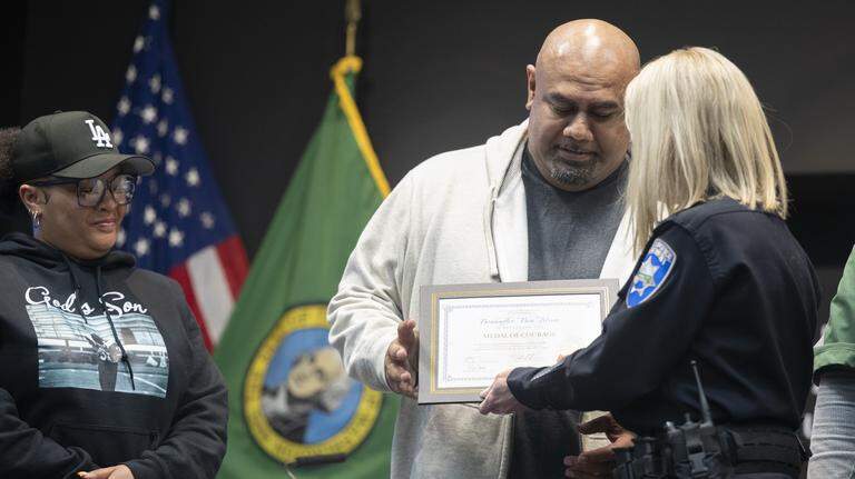 Foss HS staff receive TPD’s highest civilian honor for intervening in stabbing