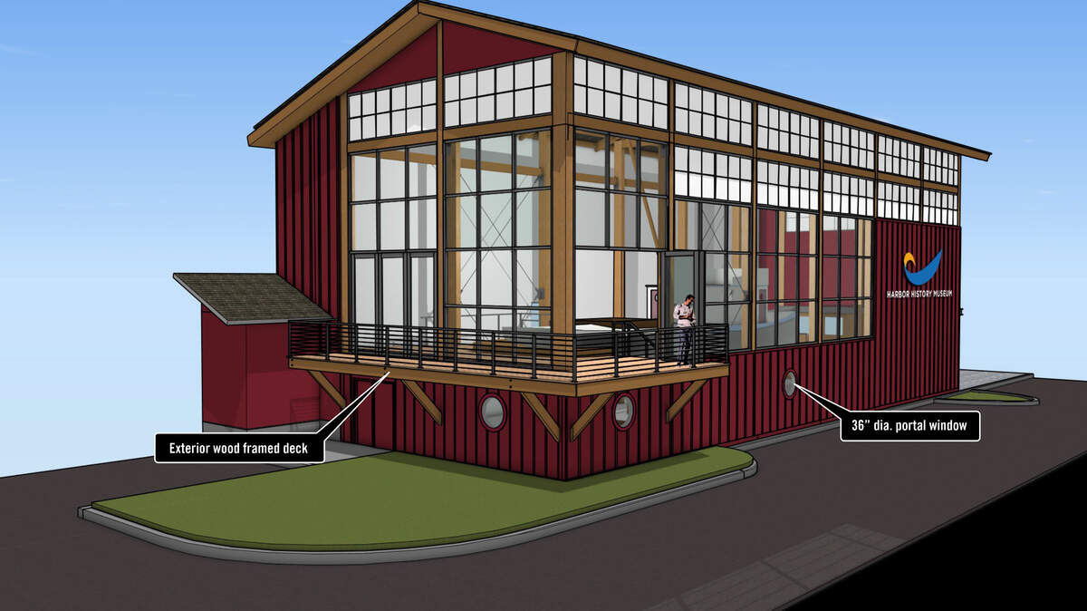 This rendering shows what the Maritime Gallery at the Gig Harbor History Museum would look like when completed.