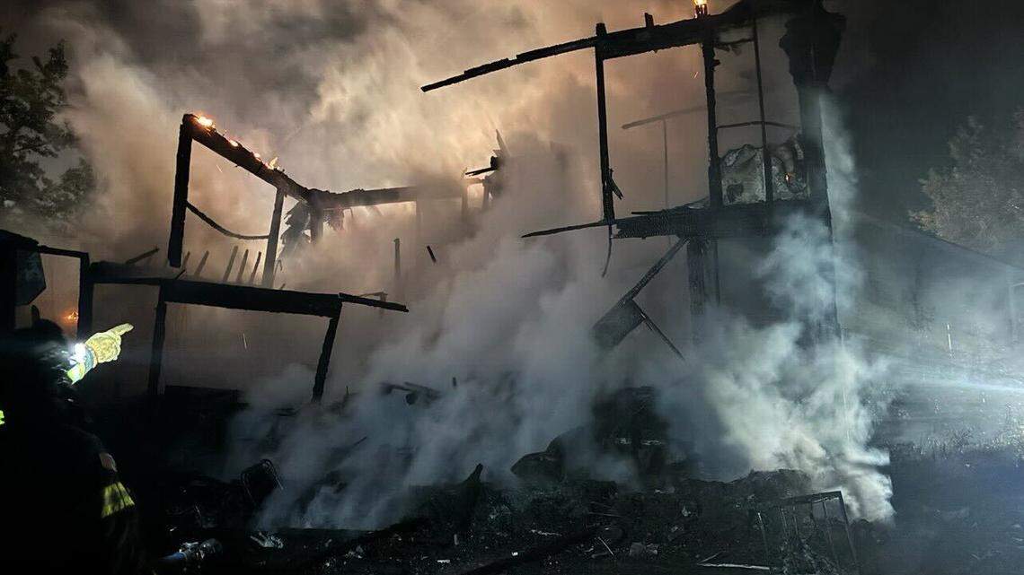 One hospitalized after house fire in Pierce County