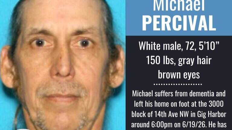 Pierce County Sheriff searching for missing 72-year-old Gig Harbor man