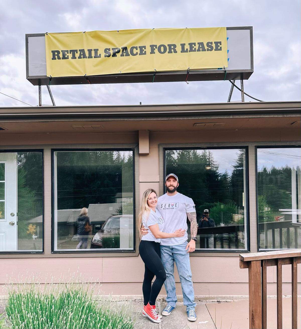 Elli and Blake Lechner signed a year lease for a spot at Key Center on the Key Peninsula. This summer they’ll open a healthy hangout spot offering protein shakes and healthy snacks. 
