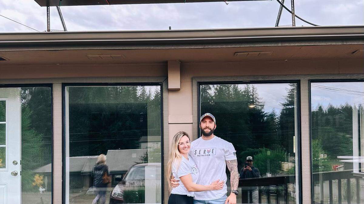 Elli and Blake Lechner signed a year lease for a spot at Key Center in Key Peninsula. This summer they’ll open a healthy hangout spot offering protein shakes and healthy snacks. 