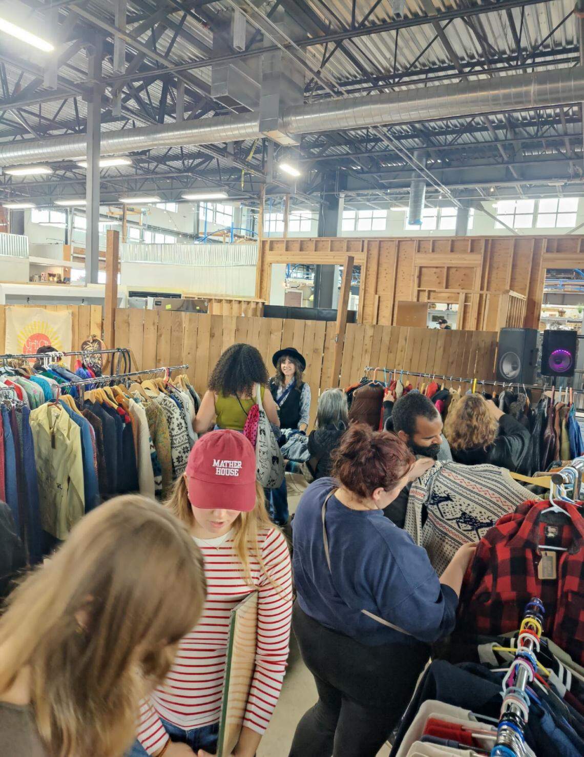 Kylie Spencer, pictured at The Tacoma Flea’s October event in Ruston, curates and sells vintage clothing.