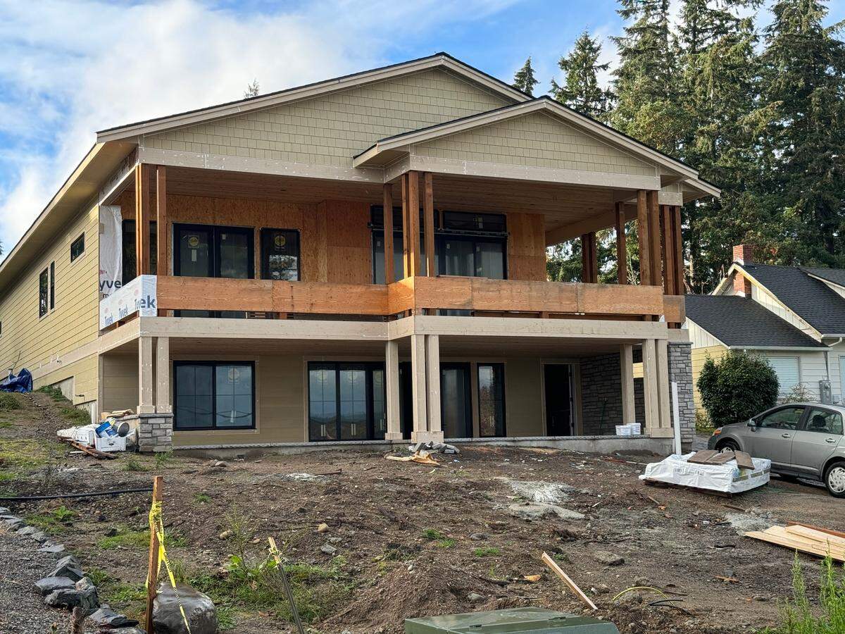 A conditional use permit was approved March 1, 2023 for a detached accessory dwelling unit next to a single-family home on Soundview Drive, according to the city of Gig Harbor permit portal. The property is pictured during construction Thursday, Nov. 14, 2024.