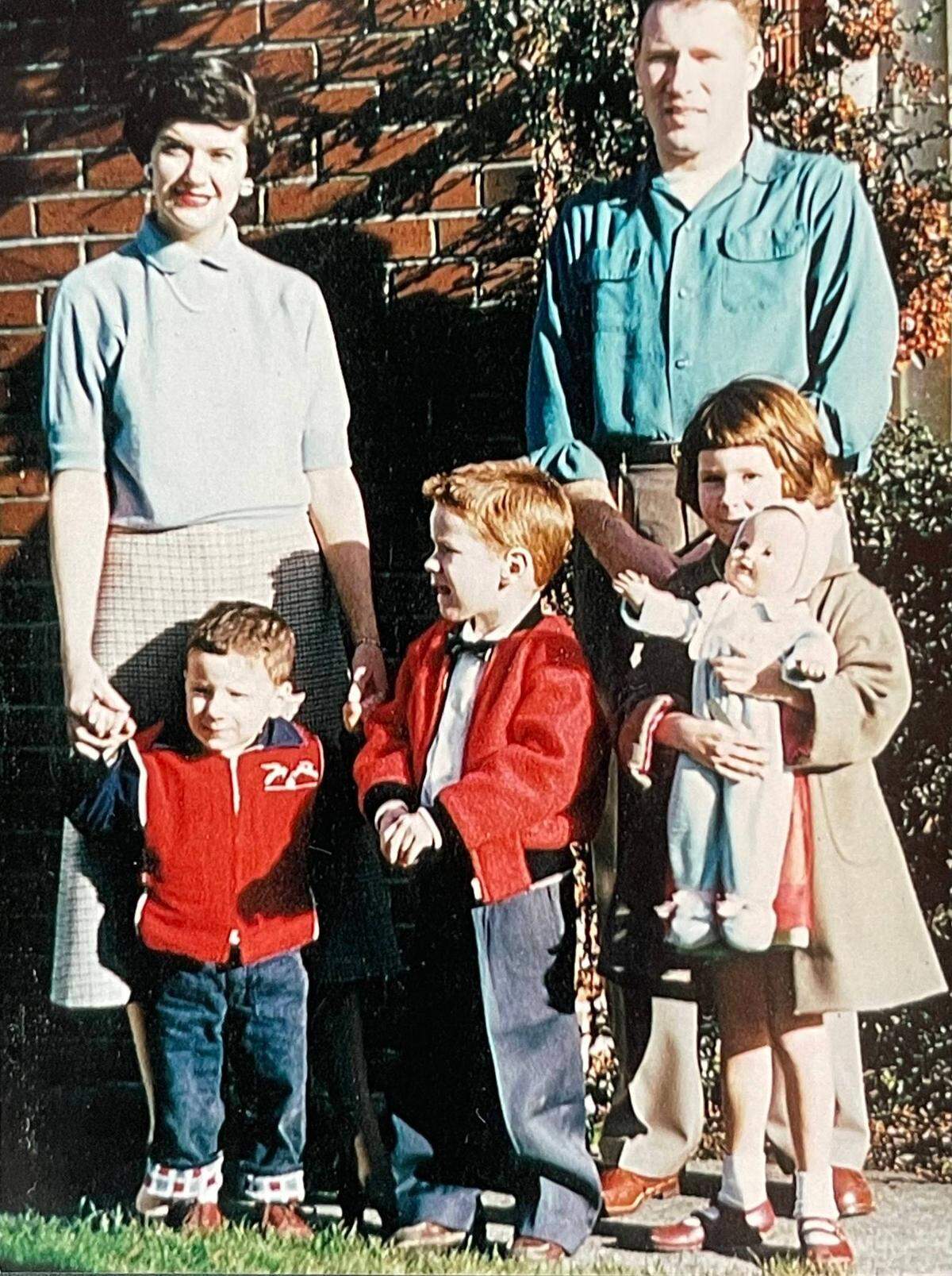 From left to right and top to bottom: Winnie Peach, Sam Peach, Allan Peach, David Peach and Kathi Peach-Cassidy.