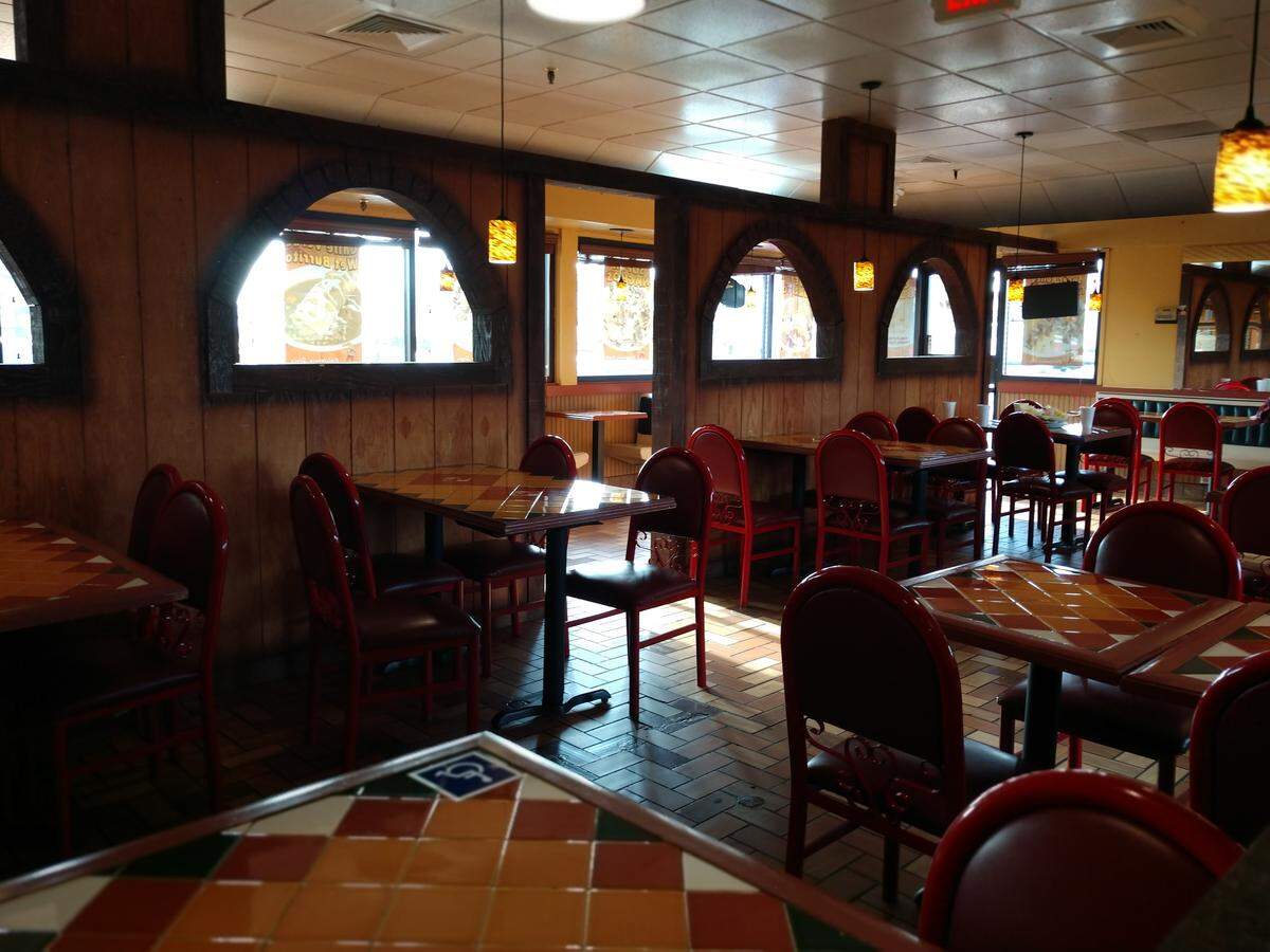 The dining room at Don Alberto California Style Mexican Food in Lakewood.