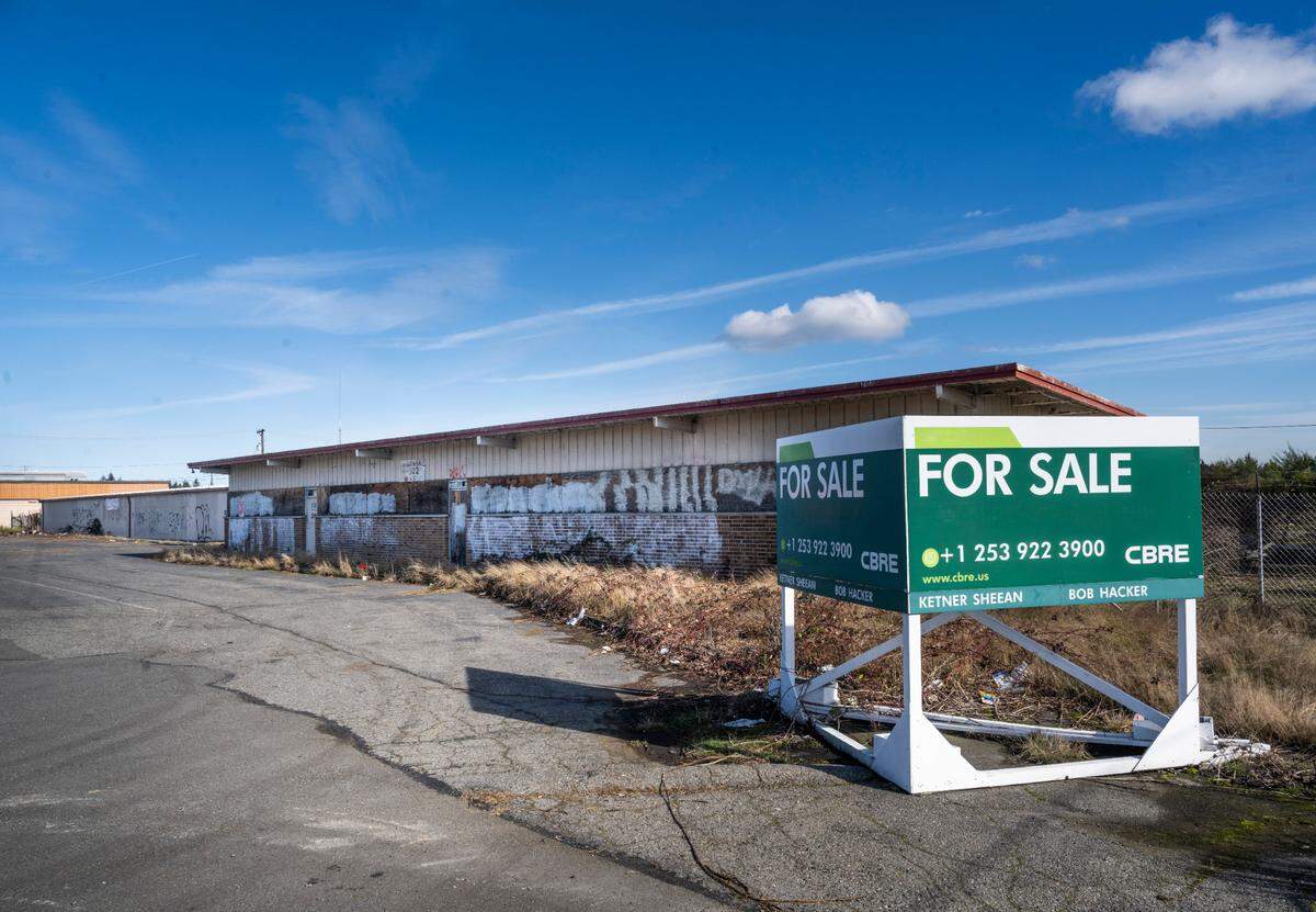 The Mildred Street Prose Development is set to redevelop a more-than 9-acre site at 2119 Mildred St. W., home of Metal Marine Pilot from the late 1950s to 2000 in Fircrest. The site is seen here on Feb. 15, 2023.