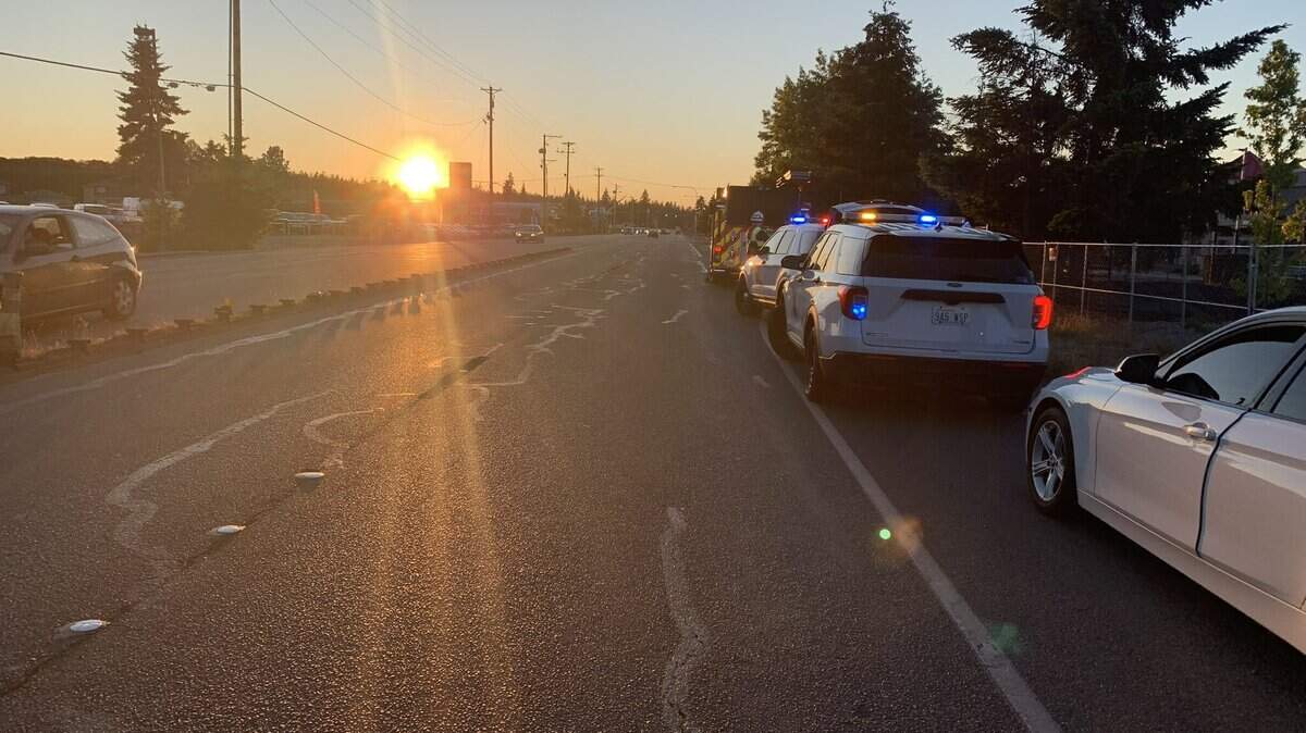 One person was killed on Wednesday when a vehicle struck them as they were walking on the northbound shoulder of state Route 7 in Spanaway.