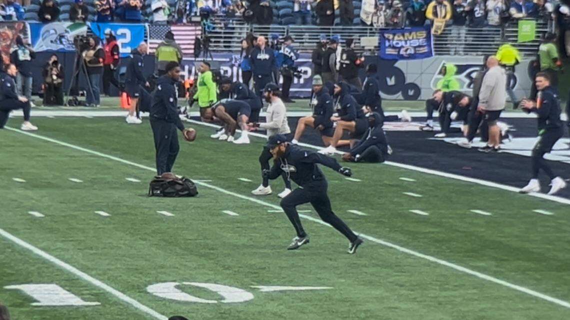 Seahawks NFC championship pregame: Sam Darnold does same routine to play
